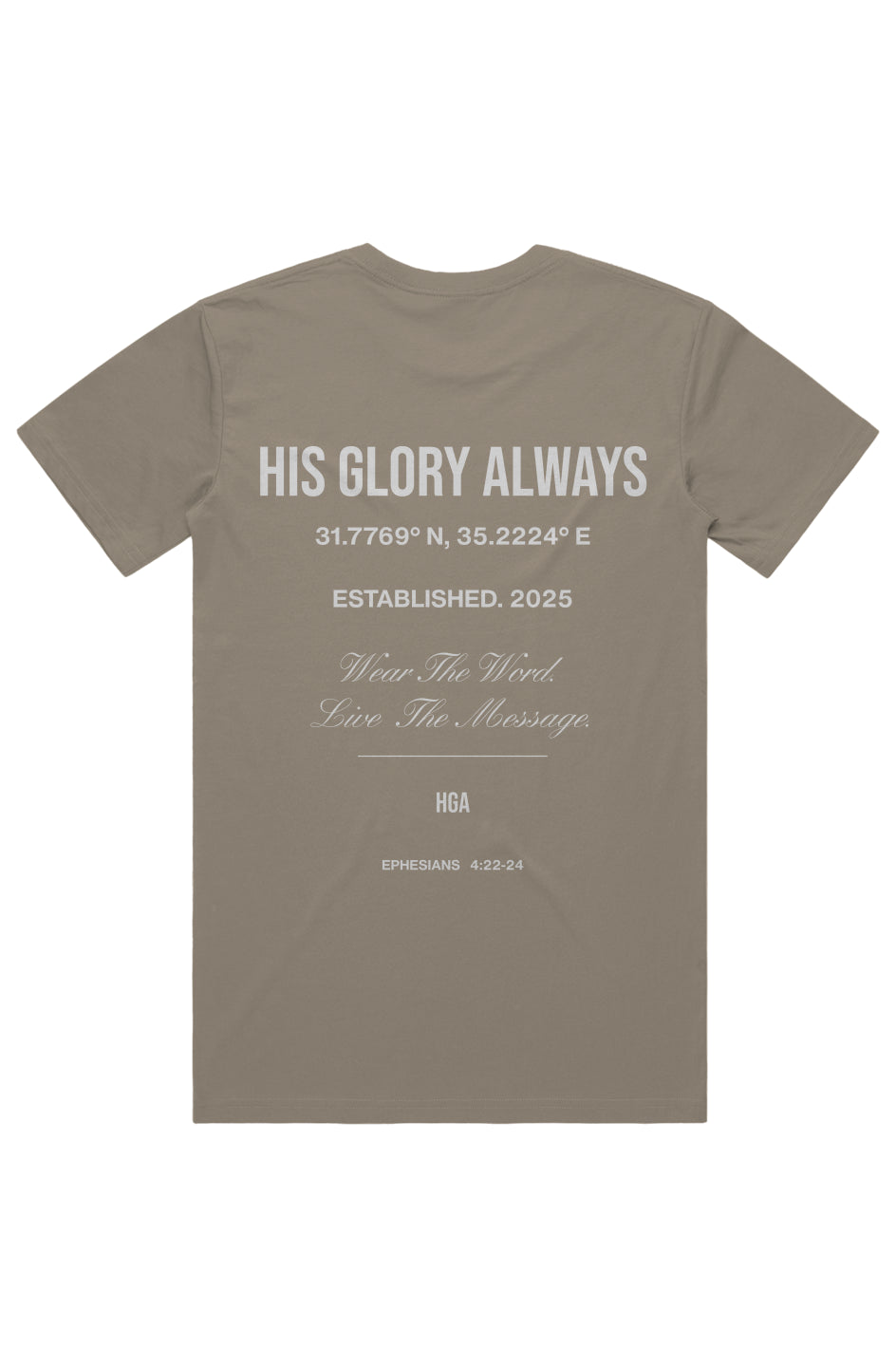 His Glory Always Staple Tee