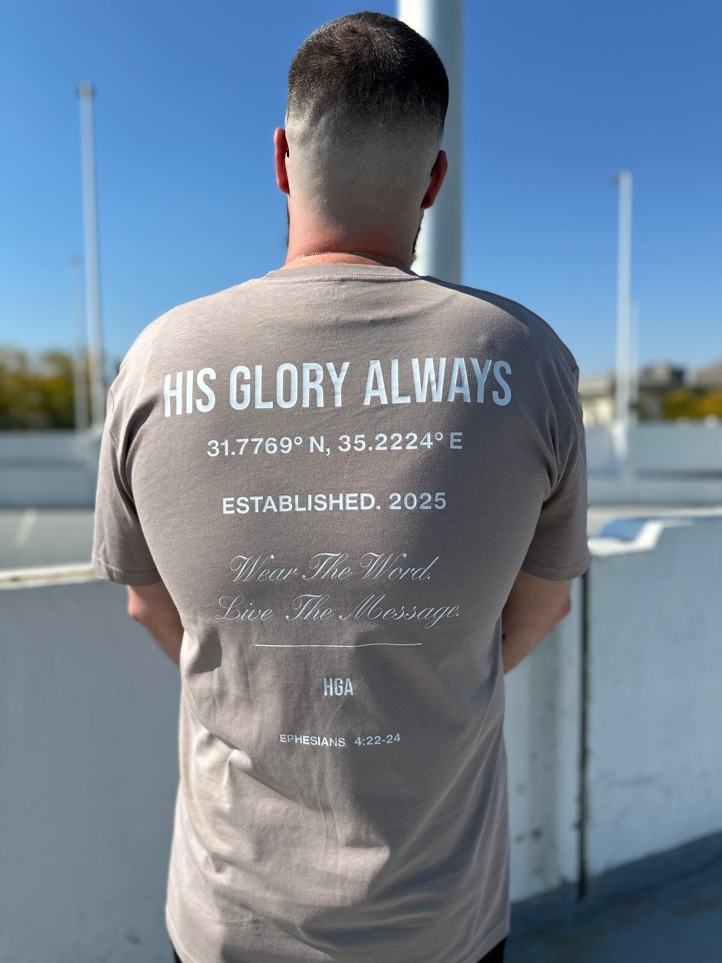 HIS GLORY ALWAYS | Fitted T-Shirt